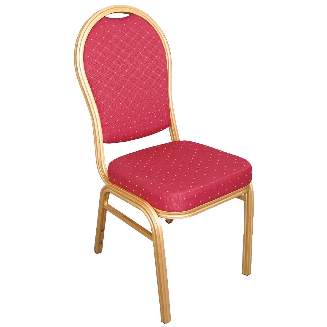 Arched Back Banqueting Chair - Red