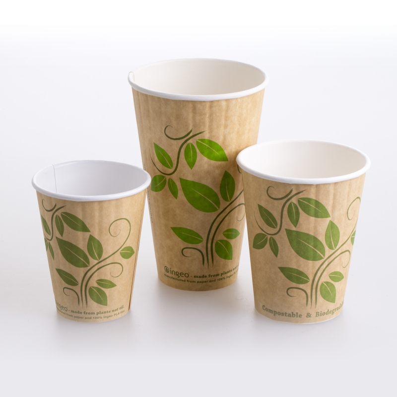 Green Leaf Compostable Cups