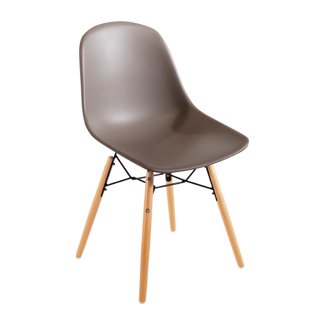 Moulded Side Chair - Coffee