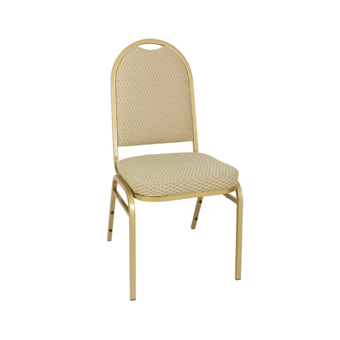 Rounded Back Banqueting Chair - Neutral