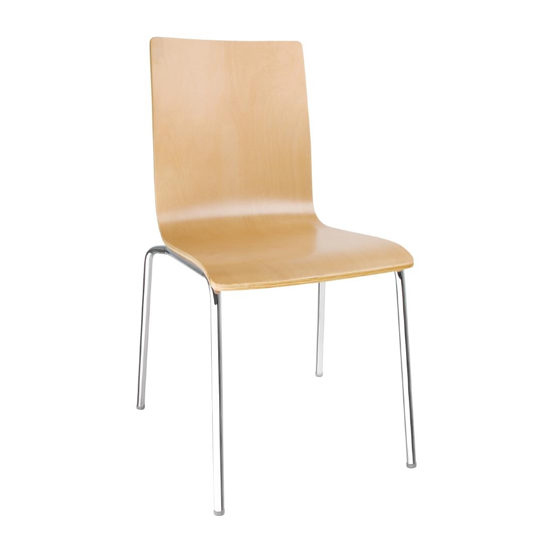 Square Back Side Chair - Beech