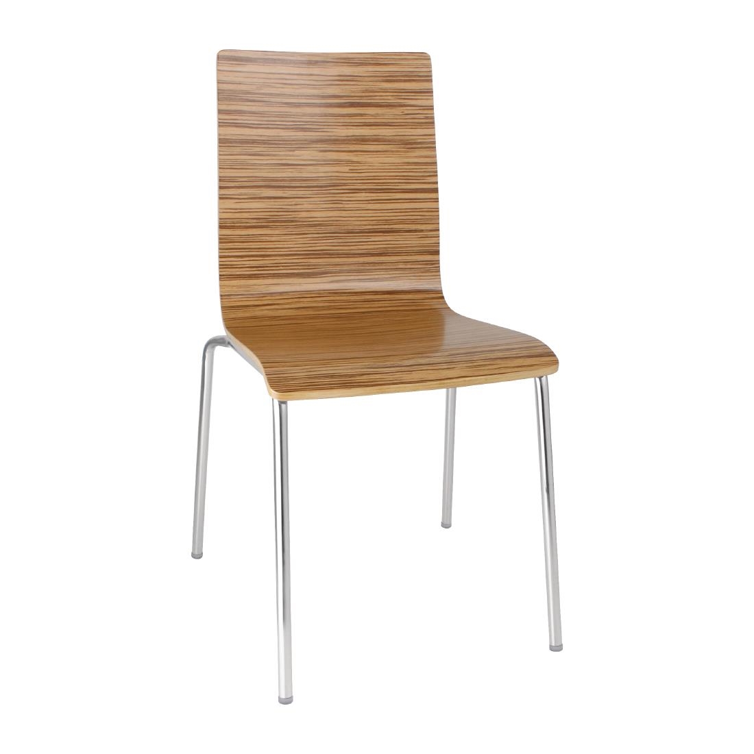 Square Back Side Chair - Zebrano