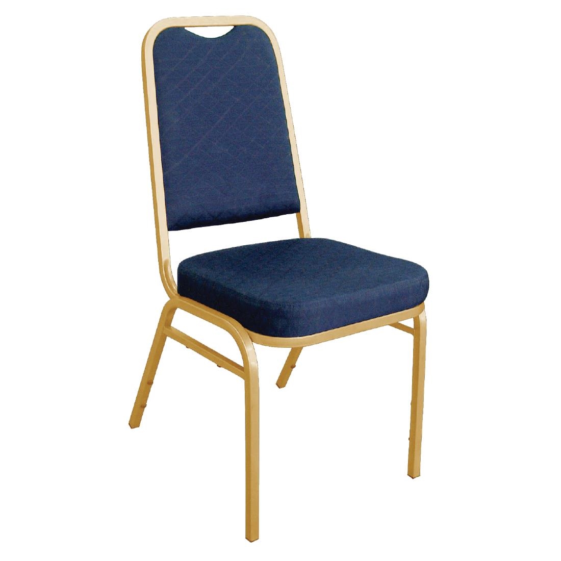 Square Banqueting Chair - Blue