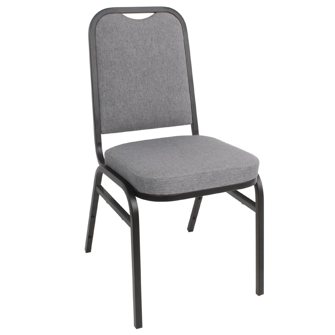 Square Banqueting Chair - Grey
