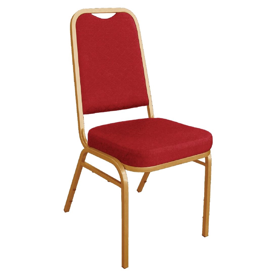 Square Banqueting Chair - Red