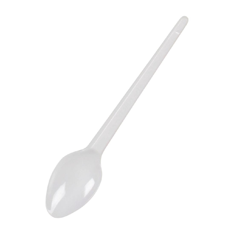White Plastic Teaspoon