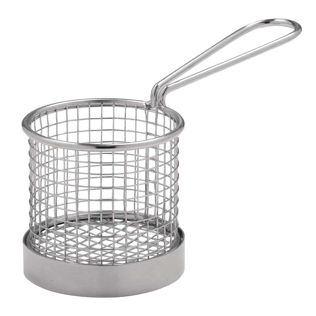 Olympia Chip basket Round with Handle 80mm