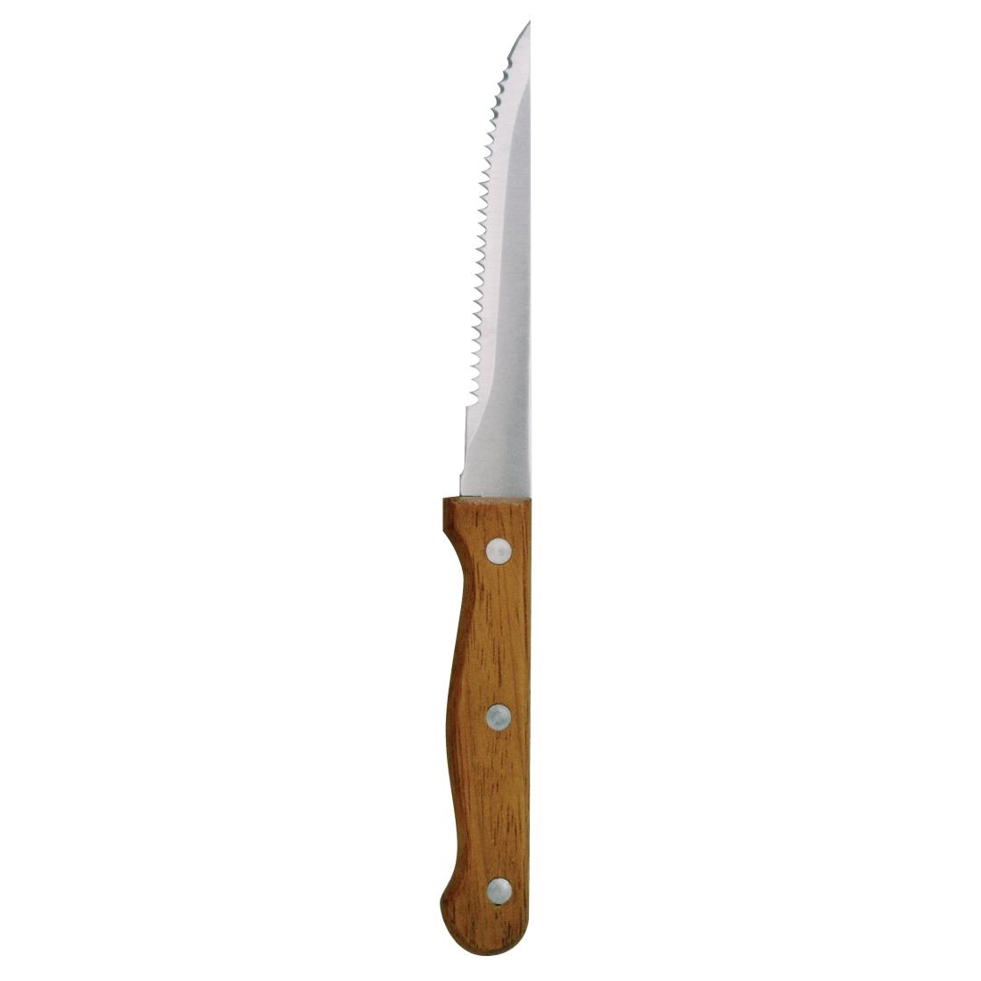 Olympia Steak Knives Wooden Handle